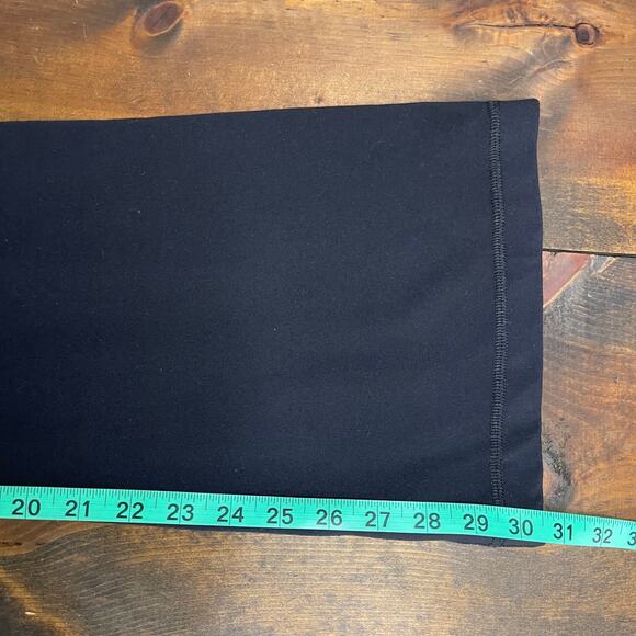 Vintage Lululemon Groove Flare Y2K Yoga Pants White Black Floral Band Women's 6 - Picture 7 of 9